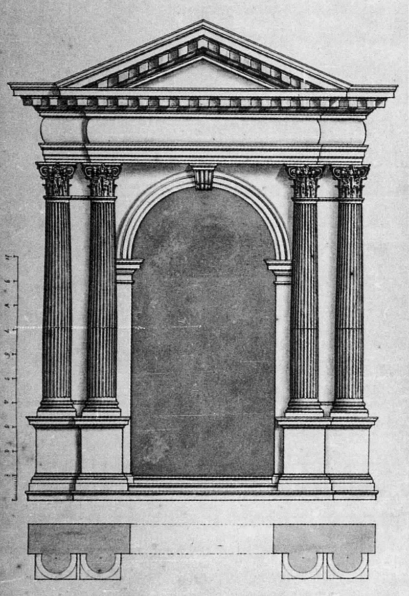 Santa Maria dell'Umiltà, rilevo del portale